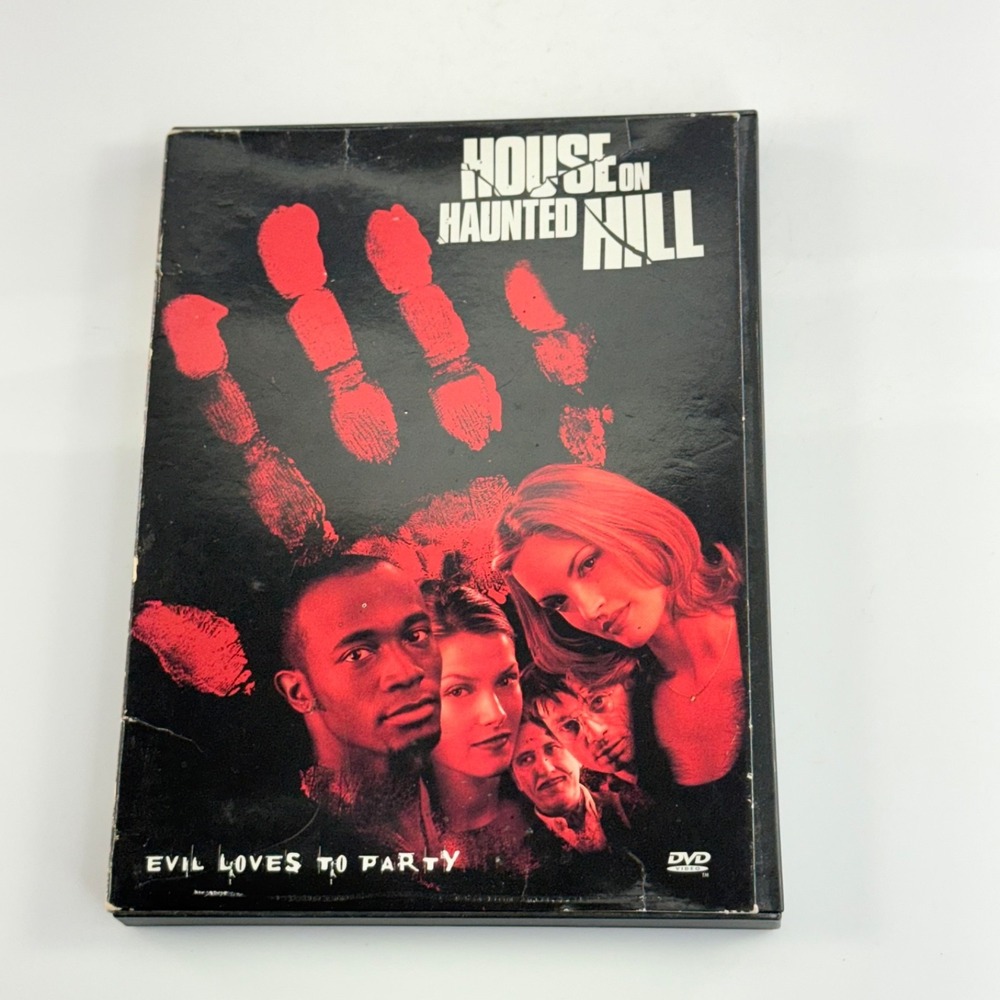 House on Haunted Hill DVD 1999 Remake Famke Janssen Taye Diggs Snapper Case - Picture 1 of 4